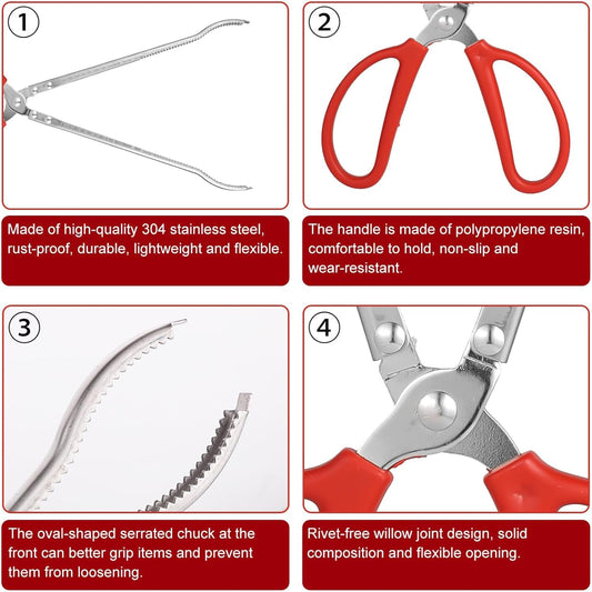 Snake Feeding Tongs - Curved Mouth | 38cm